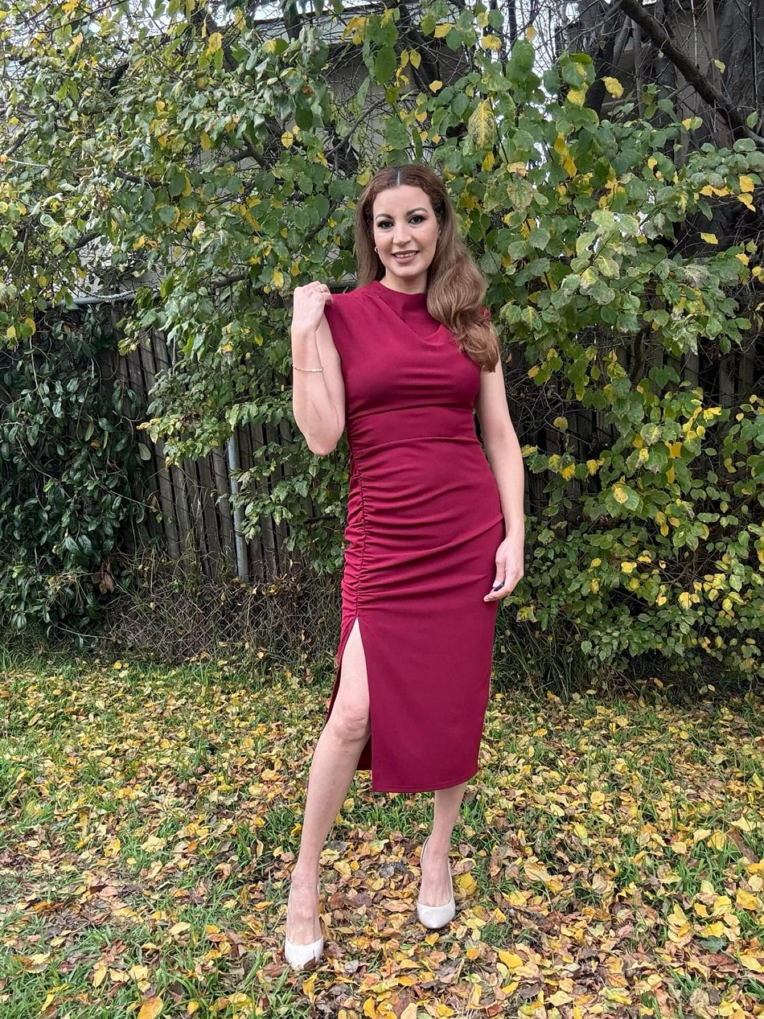 IHOT 2024 Vestido midi para mujer, con cuello alto falso, abertura lateral, fruncido, entallado, para cóctel, fiesta, boda, invitada.
Size.M

IHOT 2024 Women's midi dress, with fake high collar, side slit, gathered, fitted, for cocktail, party, wedding, guest.
Size.M

#LTKwedding #LTKparties #LTKbeauty