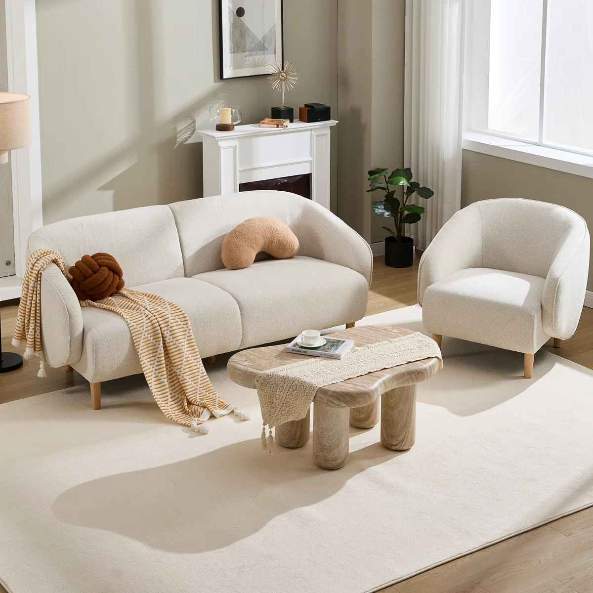 2 - Piece Modern And Stylish Living Room Set | Wayfair North America