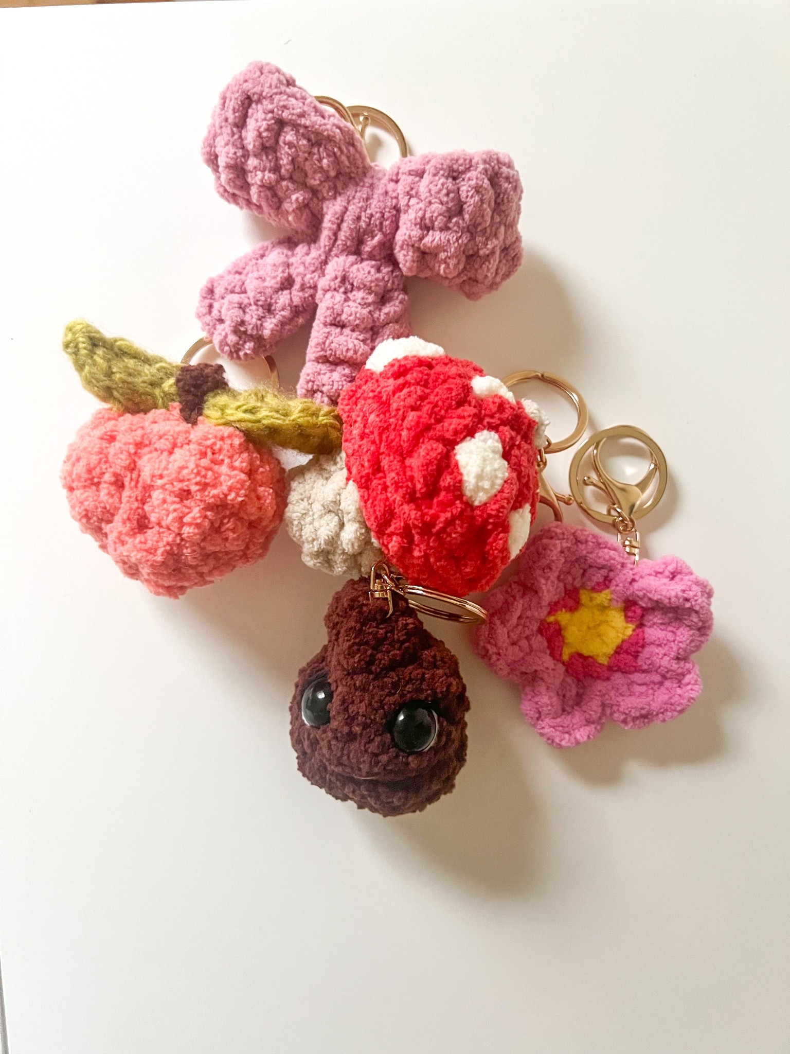 Supplies linked for emoji keychain pattern collections! 