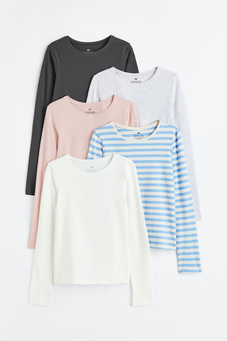 5-pack Jersey Tops | H&M (US + CA)