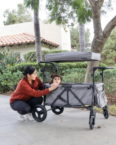 baby and toddler wagon with roof for shade and a cup holder!

#LTKkids #LTKfamily #LTKbaby