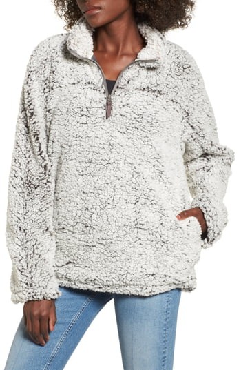 Women's Thread & Supply Wubby Fleece Pullover, Size Large - Grey | Nordstrom