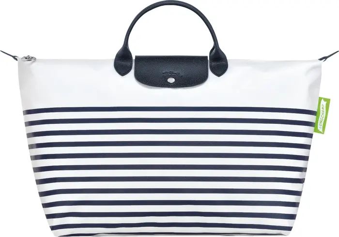 Longchamp Le Pliage Marinière Recycled Nylon Canvas Travel Bag | Nordstrom | Nordstrom