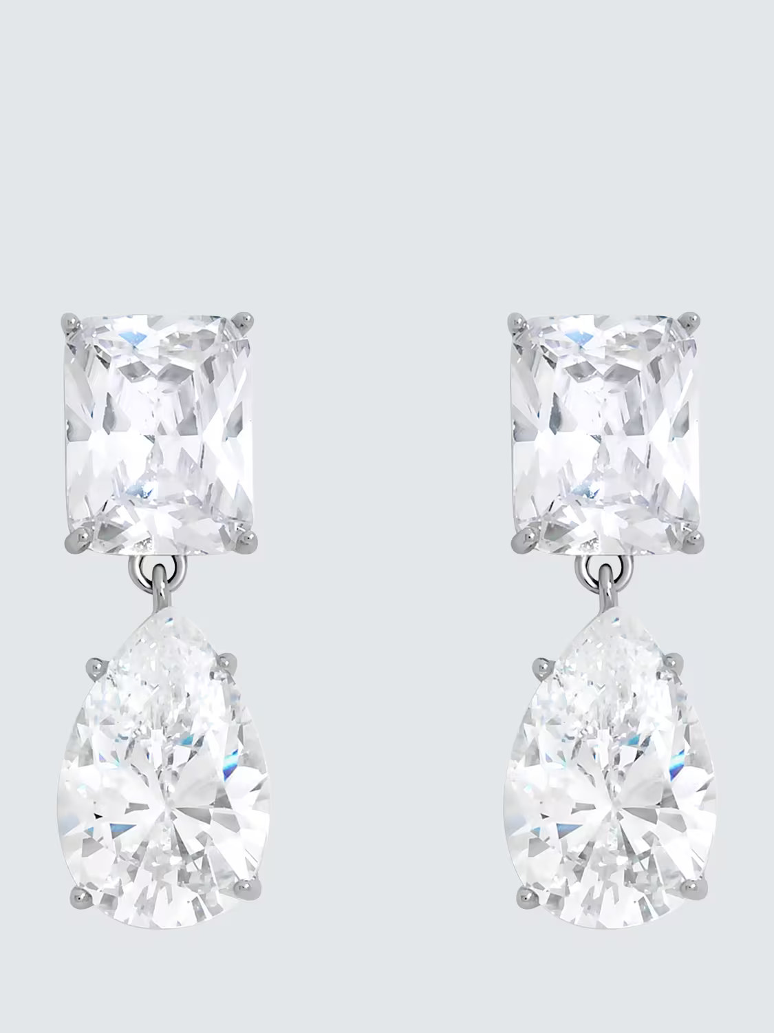 Jon Richard Mixed Stone Drop Earrings, Silver | John Lewis (UK)