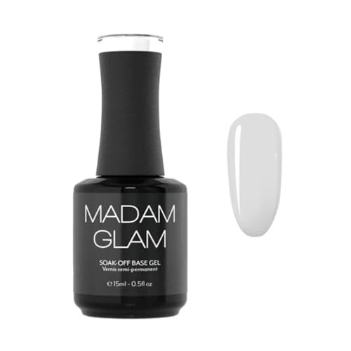 Madam Glam - Hema-Free Soak-off Base Coat Gel - 15ml 0.5 fl/oz - UV/LED DIY Gel Nail Application - Super Long-Lasting, Easy Removal, Salon Quality | Amazon (US)