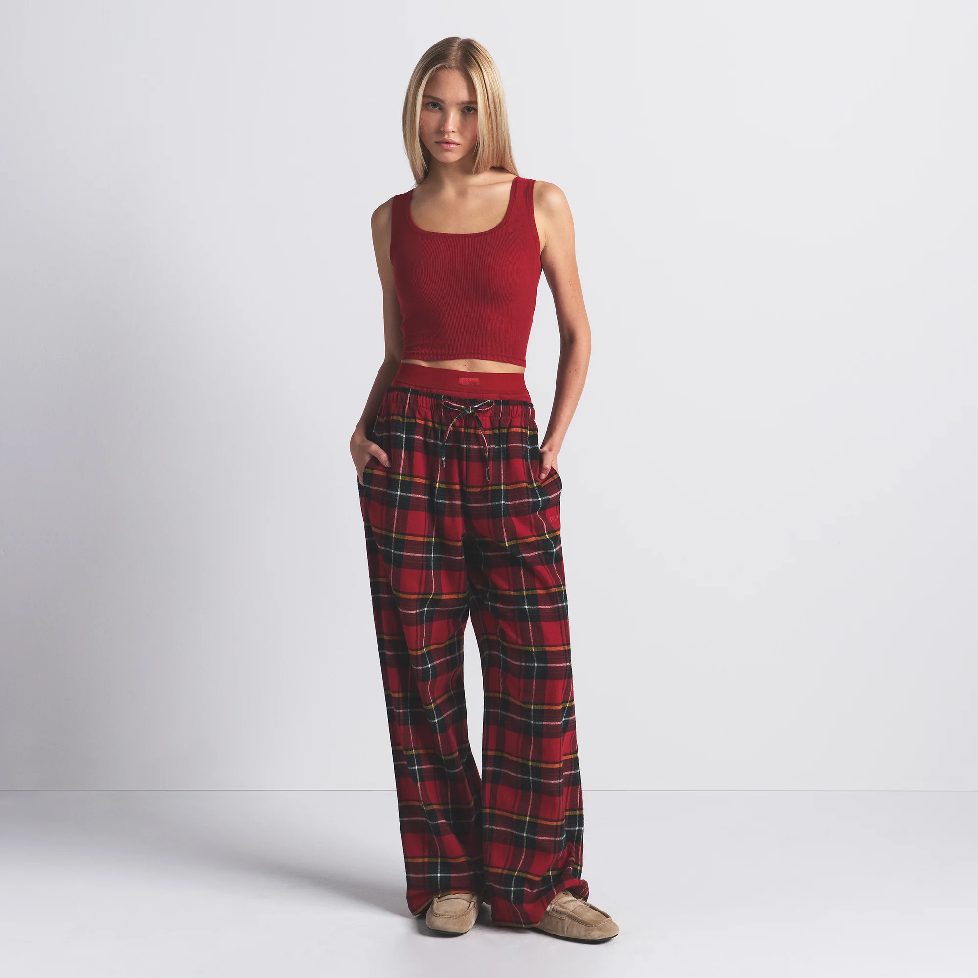 SKIMS Tank Top | Red | Medium | Cotton Rib | SKIMS (US)