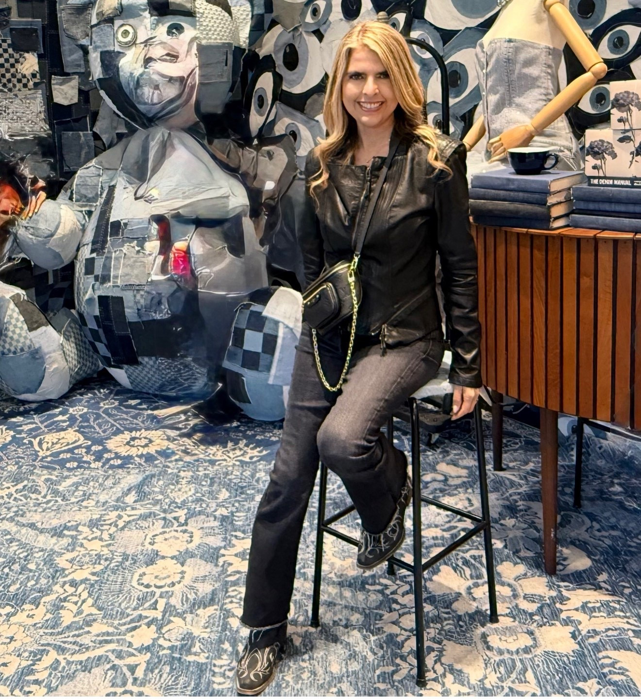 Western 
Jeans 
Leather jacket
Cowgirl boots
Sale 

Starting 4/24,  followers get 20% off in the
LTK App for 48 hours only. Save this post 

#LTKFestival #LTKSaleAlert #LTKxAerie