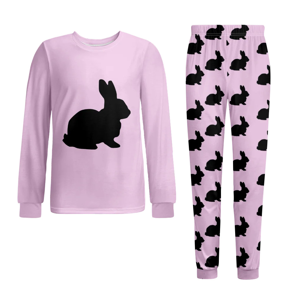 Easter Pajamas-Girls' Sleep And Play Pajamas, Catoon Pjs,Easterr Bunny Egg Carrot Kawaii Pajamas,... | Walmart (US)