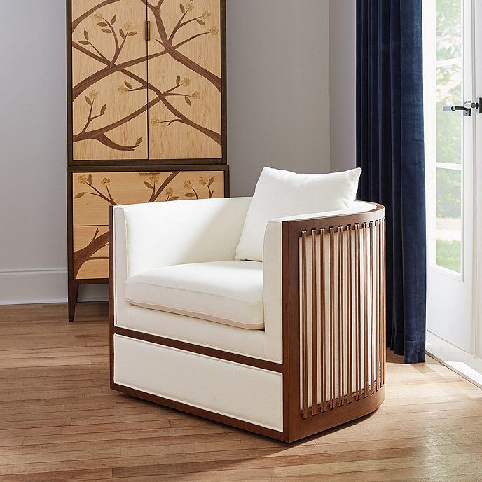 Dempsey Swivel Chair | Ballard Designs, Inc.