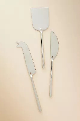 The Samson Stainless Steel Cheese Knives, Set of 3 | Anthropologie (US)