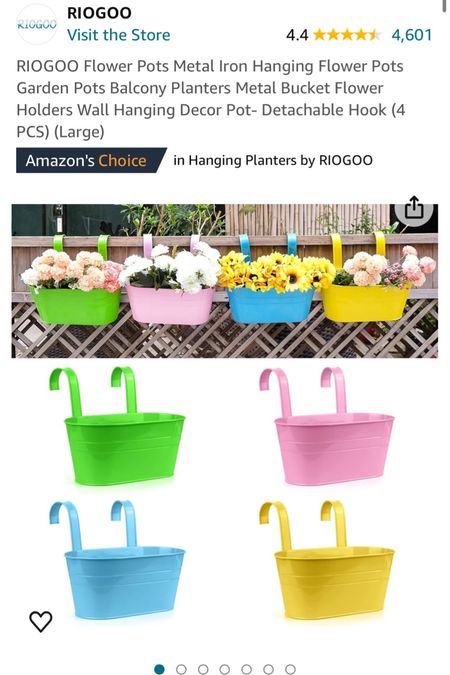 These are the planters I got. They come in black as well. Great for balconies and ladders 

#LTKGiftGuide #LTKSeasonal #LTKhome