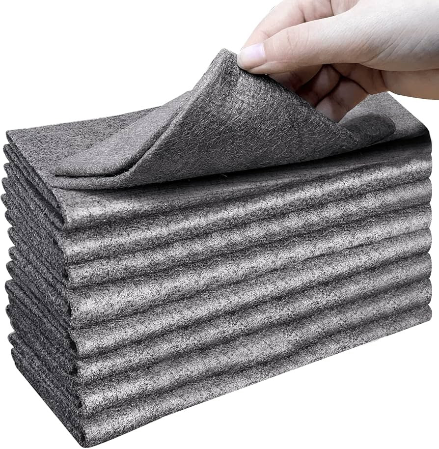 XANGNIER Thickened Magic Cleaning Cloth,8 Pcs Lint Free Cloth,Reusable Microfiber Cleaning Rag fo... | Amazon (US)