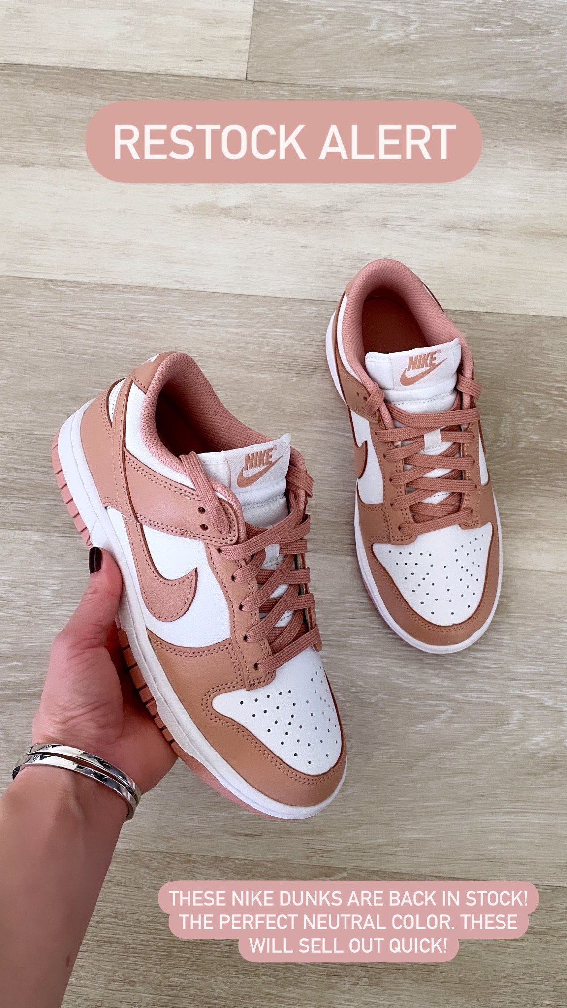 Restock alert 🚨  These Nike Dunks are back in stock! Runs TTS. The perfect neutral color.

Nike Dunk Low sneakers, Nike sneakers, neutral sneakers, pink sneakers, Nordstrom, The Stylizt 



#LTKActive #LTKShoeCrush #LTKFindsUnder100