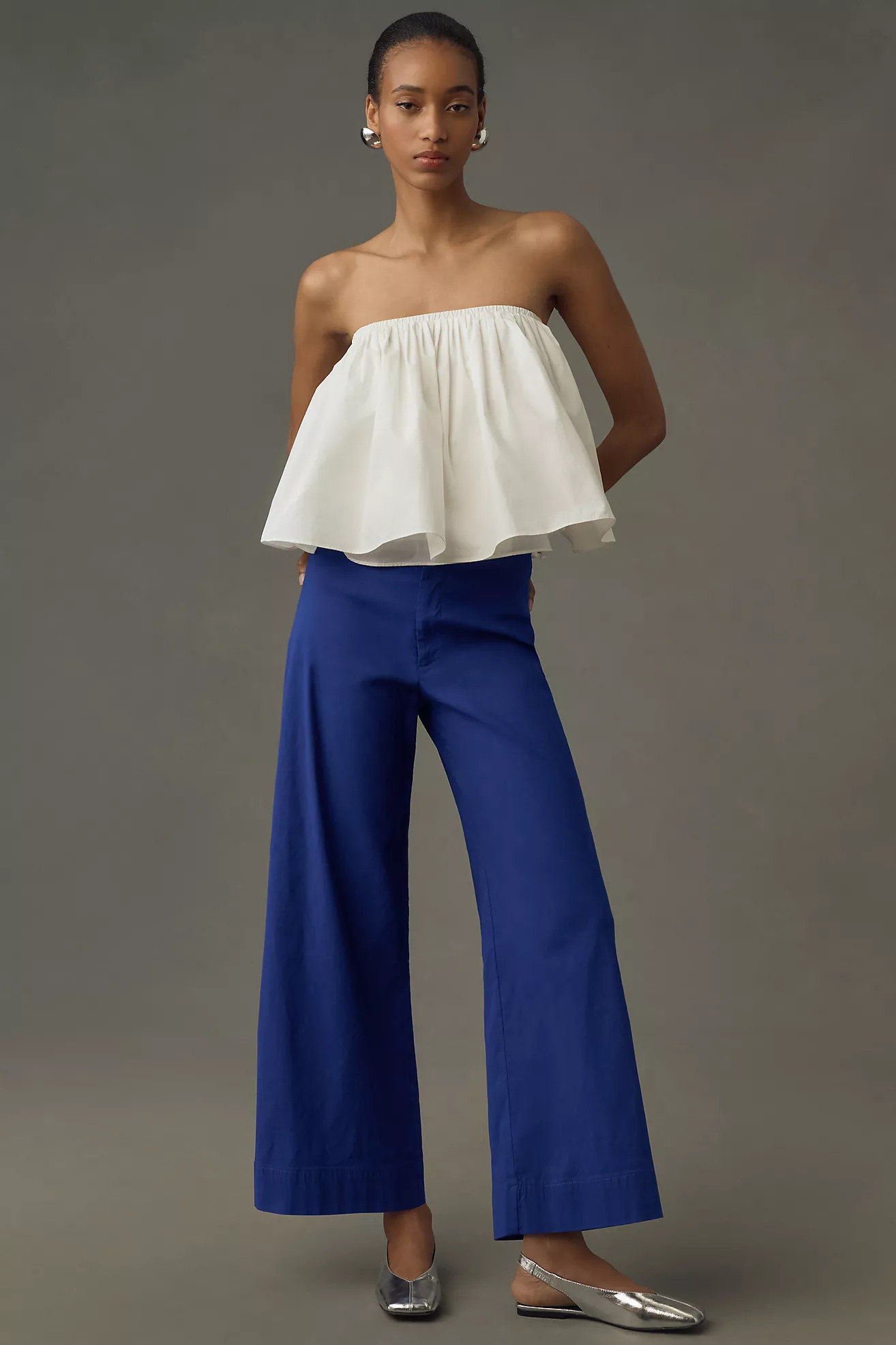 The Ettie High-Rise Crop Wide-Leg Pants by Maeve | Anthropologie (US)