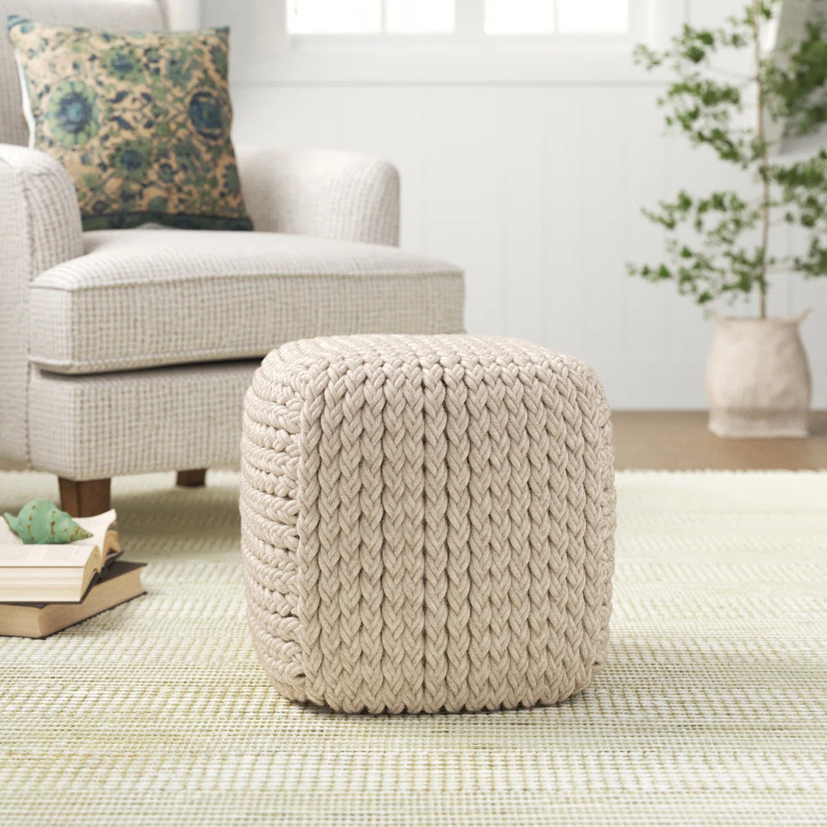 Aubree Upholstered Pouf | Wayfair North America