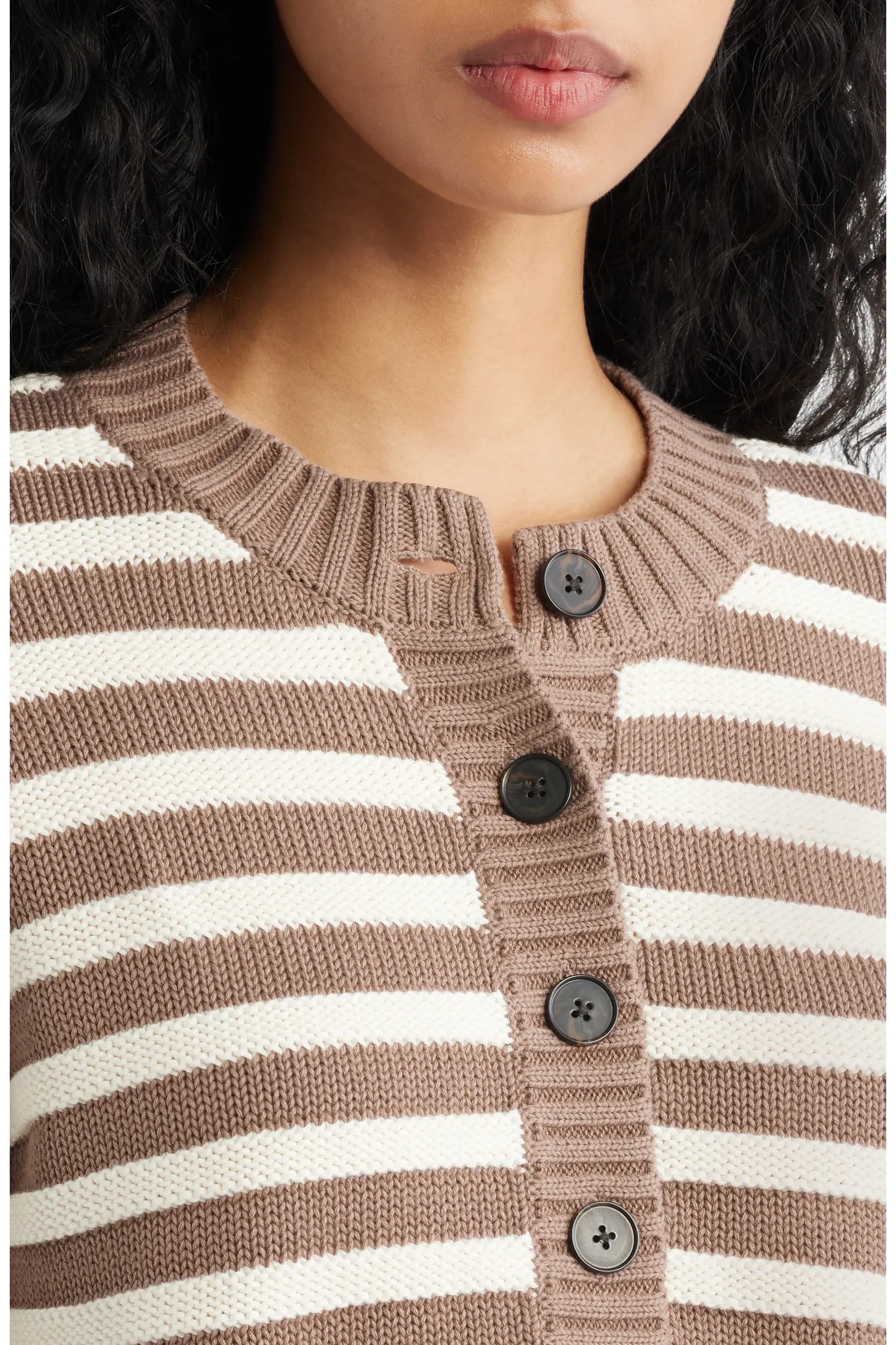 Button Front Cotton Crewneck Cardigan (Women) | Nordstrom | Nordstrom