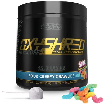 EHPlabs OxyShred Fat Burner - High Stim Pre Workout Powder, Energy & Metabolism Support, Sour Crawlies, 40 Servings | Target