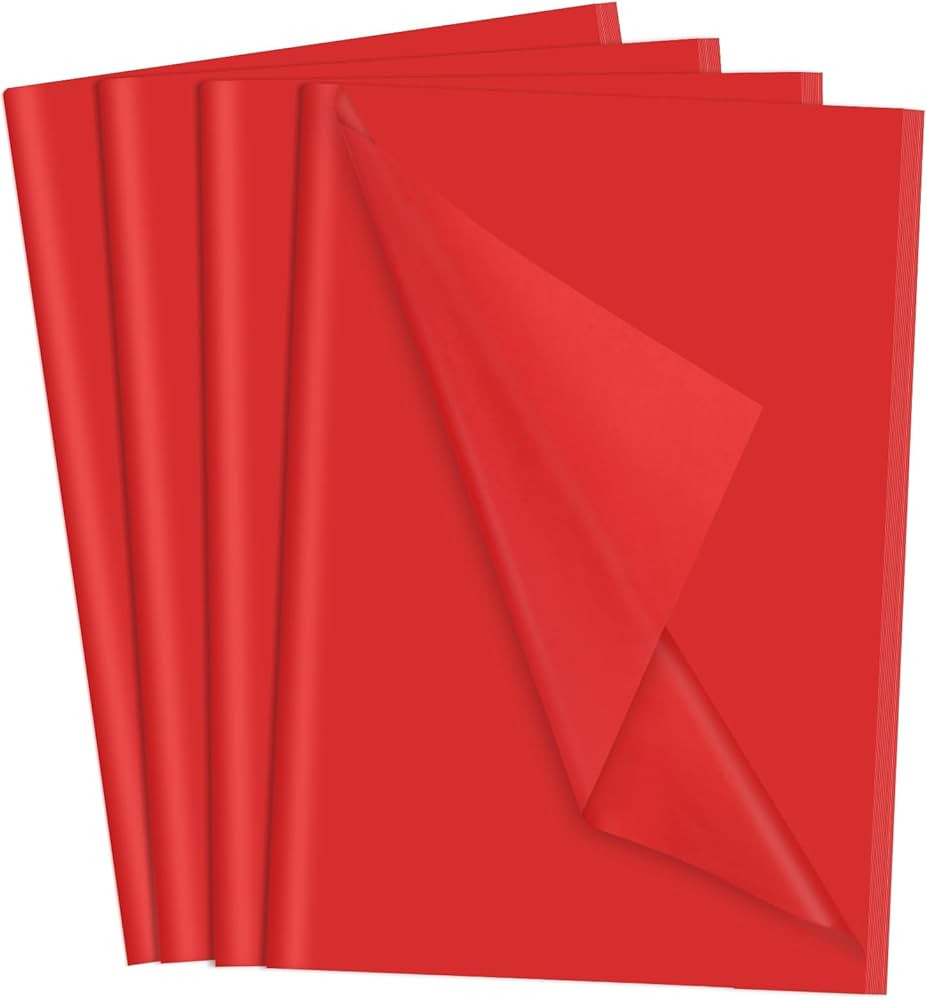160 Sheets Red Tissue Paper for Gift Bags 20 X 14 Inches Red Wrapping Tissue Paper Bulk for Craft... | Amazon (US)