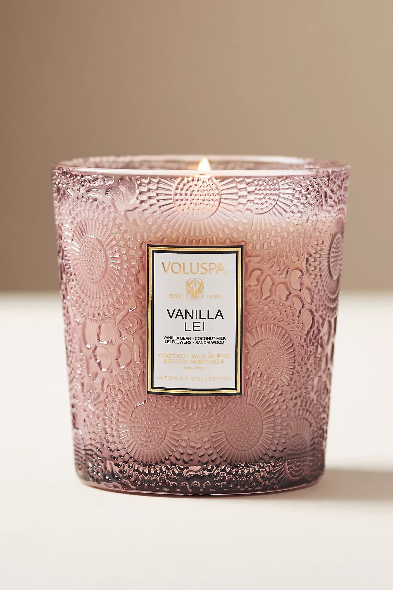 Voluspa Vanilla Lei Classic Candle | Anthropologie (US)