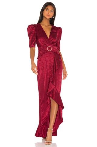 Song of Style Edwin Maxi Dress in Cranberry Red from Revolve.com | Revolve Clothing (Global)