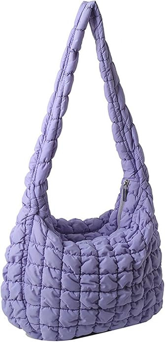 Quilted Tote Bag for Women Puffer Bags Large Padding Shoulder Bag Dumpling Underarm Bag Hobo Bag ... | Amazon (US)