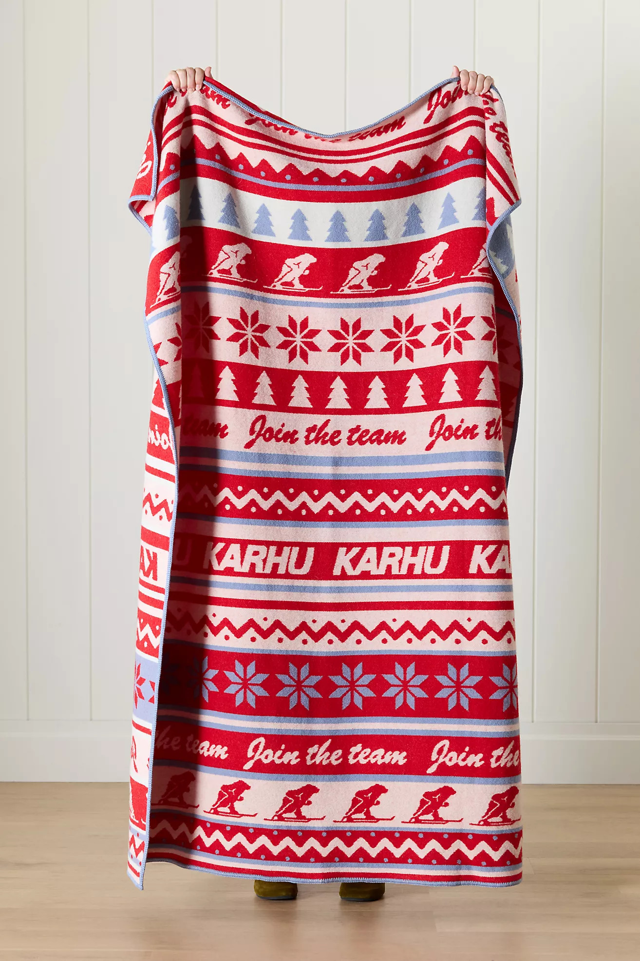 Karhu Patterned Wool Throw Blanket | Anthropologie (US)