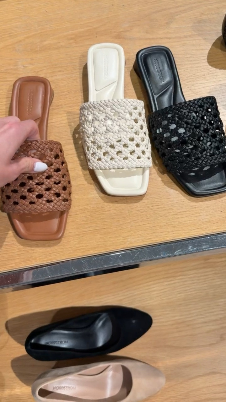 summer sandals, vacation sandals, beach sandals, woven slides, casual summer shoes, resort style, neutral sandals, poolside outfit, comfy sandals, everyday summer style

#LTKOver40