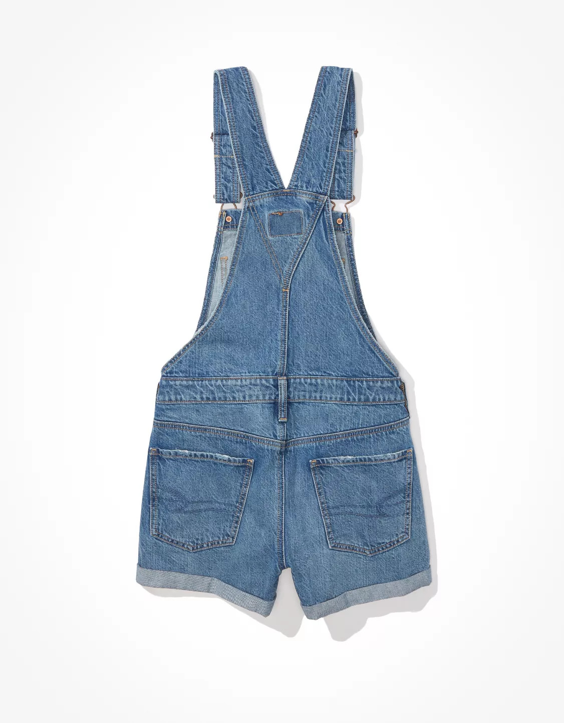 AE Denim Tomgirl Short Overall | American Eagle Outfitters (US & CA)