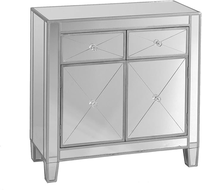 SEI Furniture Mirrored Cabinet amazon home decor inspo living room decor finds interior decor | Amazon (US)