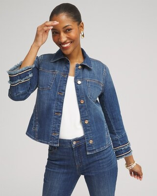 Double Fray Denim Jacket | Chico's