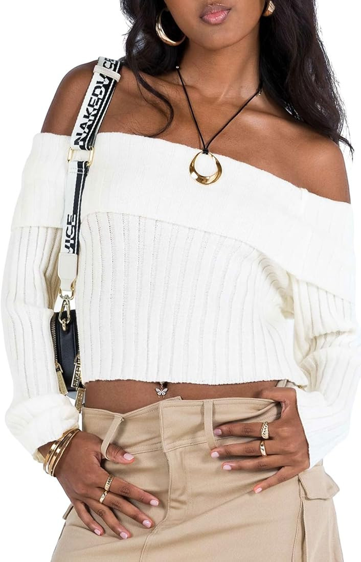 Rib Knit White Shirt | Amazon (US)