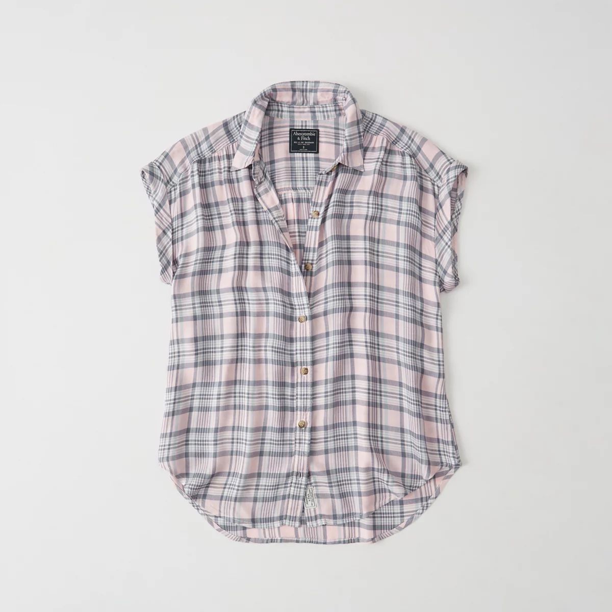 Short-Sleeve Plaid Shirt | Abercrombie & Fitch US & UK