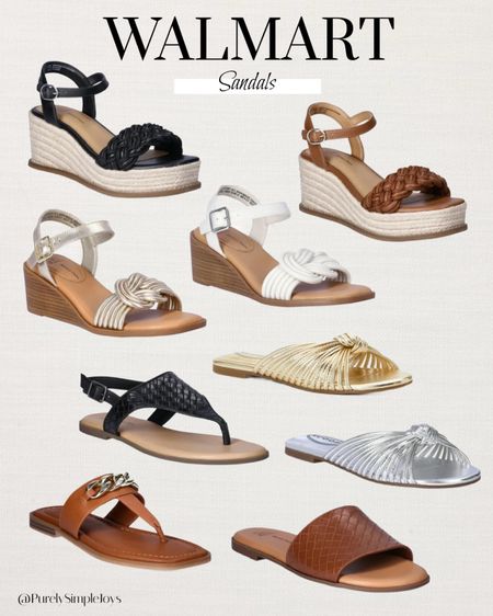 Walmart spring sandals 
Spring shoes 
Summer shoes 
Wedge sandals 
Espadrilles 
Slide sandals 


#LTKshoecrush #LTKfindsunder50 #LTKstyletip