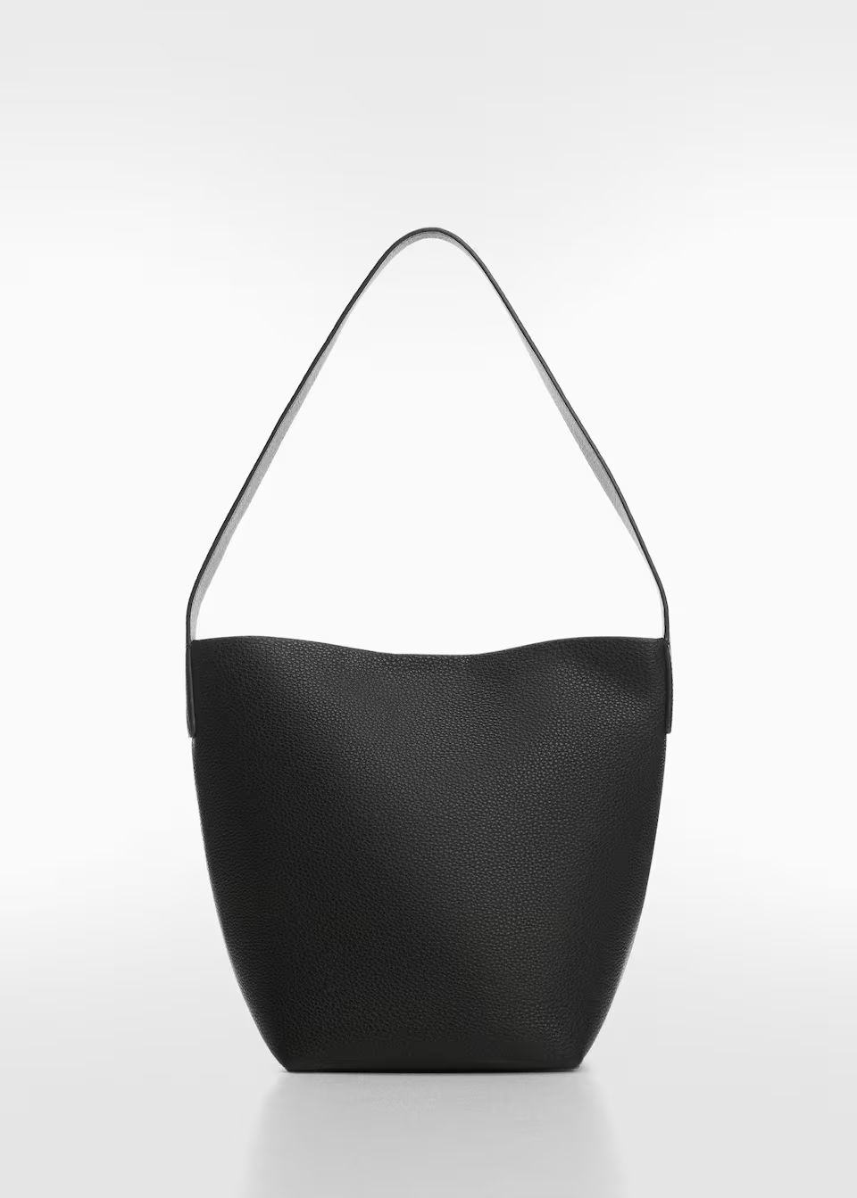 Leather effect bucket bag | MANGO (US)