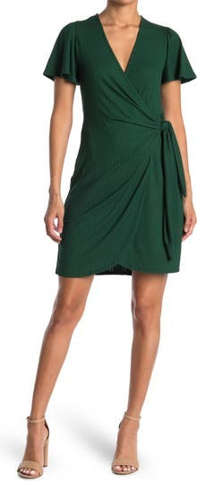 Flutter Sleeve Wrap Mini Dress | Nordstrom Rack
