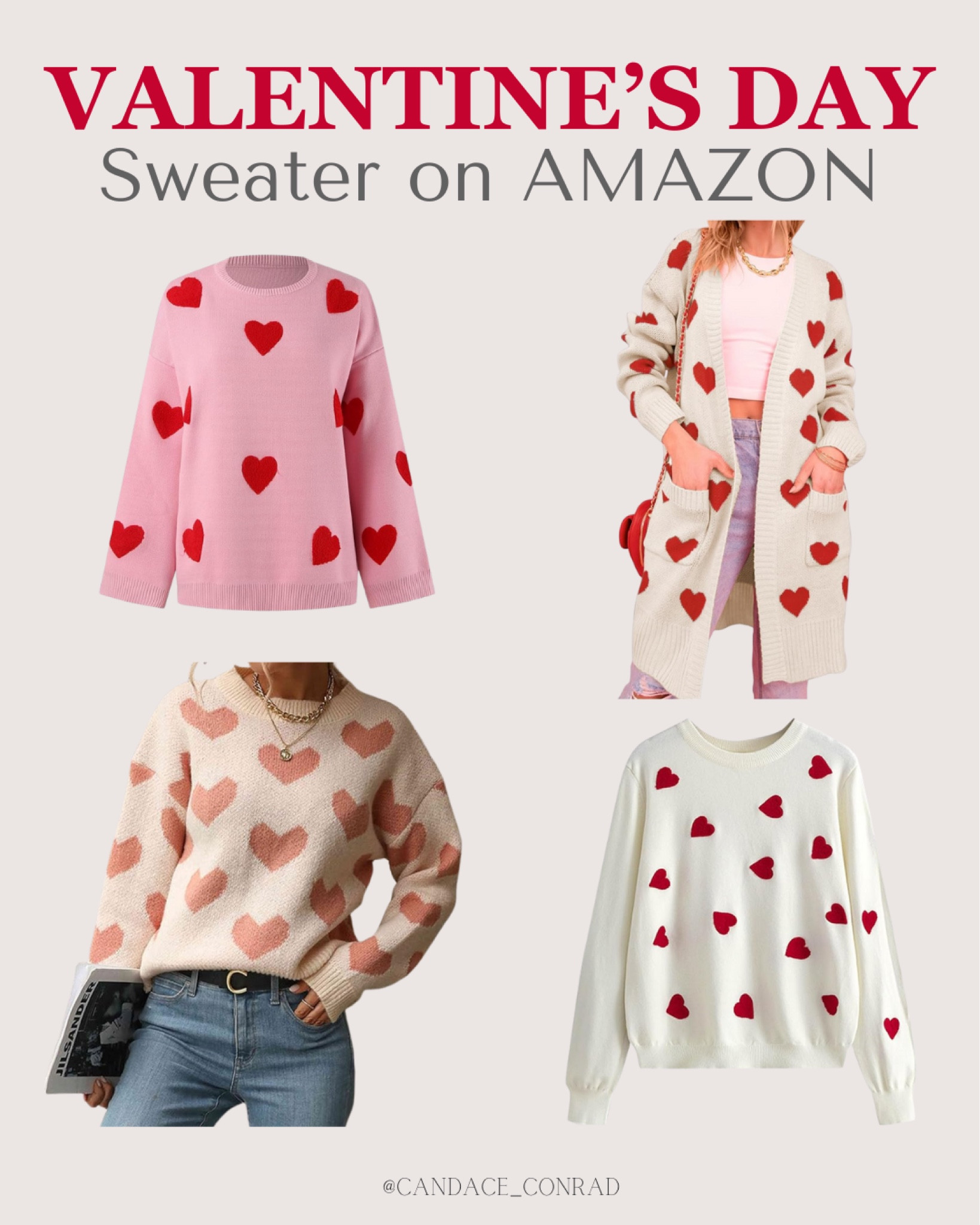  Valentine's Day sweaters under $50 and on Amazon – because feeling warm and fuzzy shouldn't break the bank! 🌹💖

#ValentinesDayFinds #AmazonFinds 

#LTKSeasonal #LTKfindsunder50 #LTKstyletip