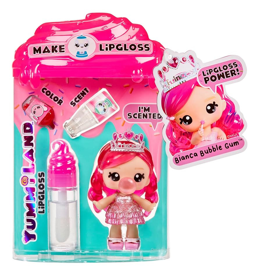 Yummiland Lipgloss Doll- Bianca Bubblegum, Ages 4+ | Amazon (US)