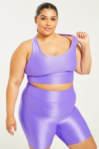 Hi-Shine Cross Tank Violet | Booty by Brabants