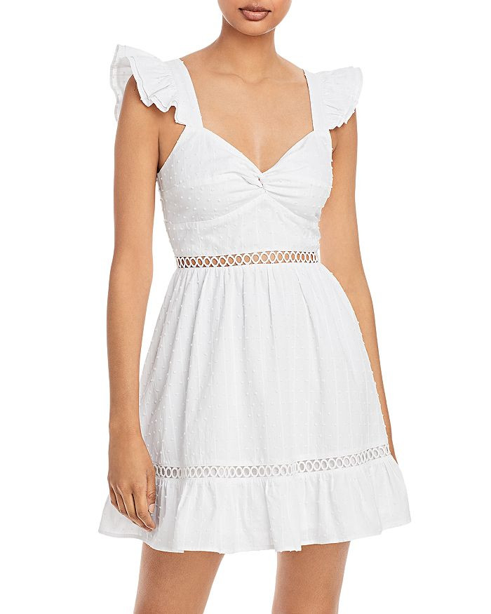AQUA Clip Dot Flutter Sleeve Dress - 100% Exclusive   Back to Results -  Women - Bloomingdale's | Bloomingdale's (US)