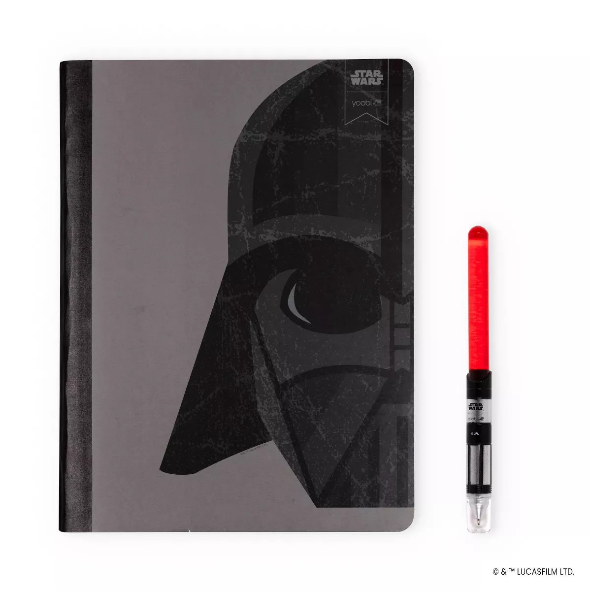 Yoobi Composition Books 7.5"x9.75" Wide Ruled with Pen Darth Vader, School Supplies | Target