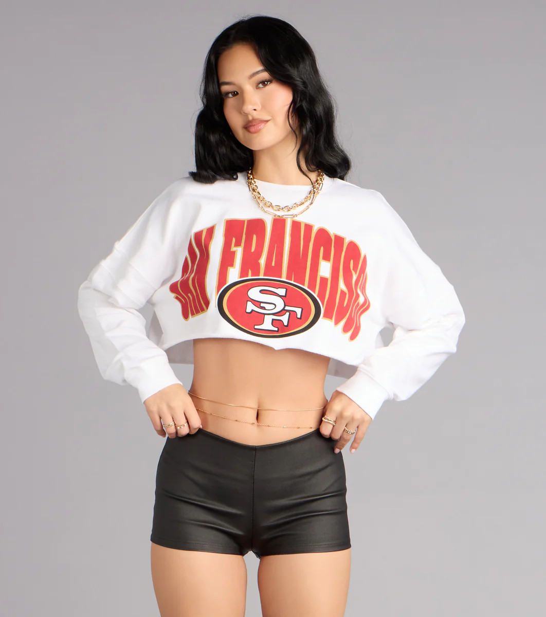 Ultra Game NFL San Francisco 49ers Crop Sweatshirt | Windsor Stores