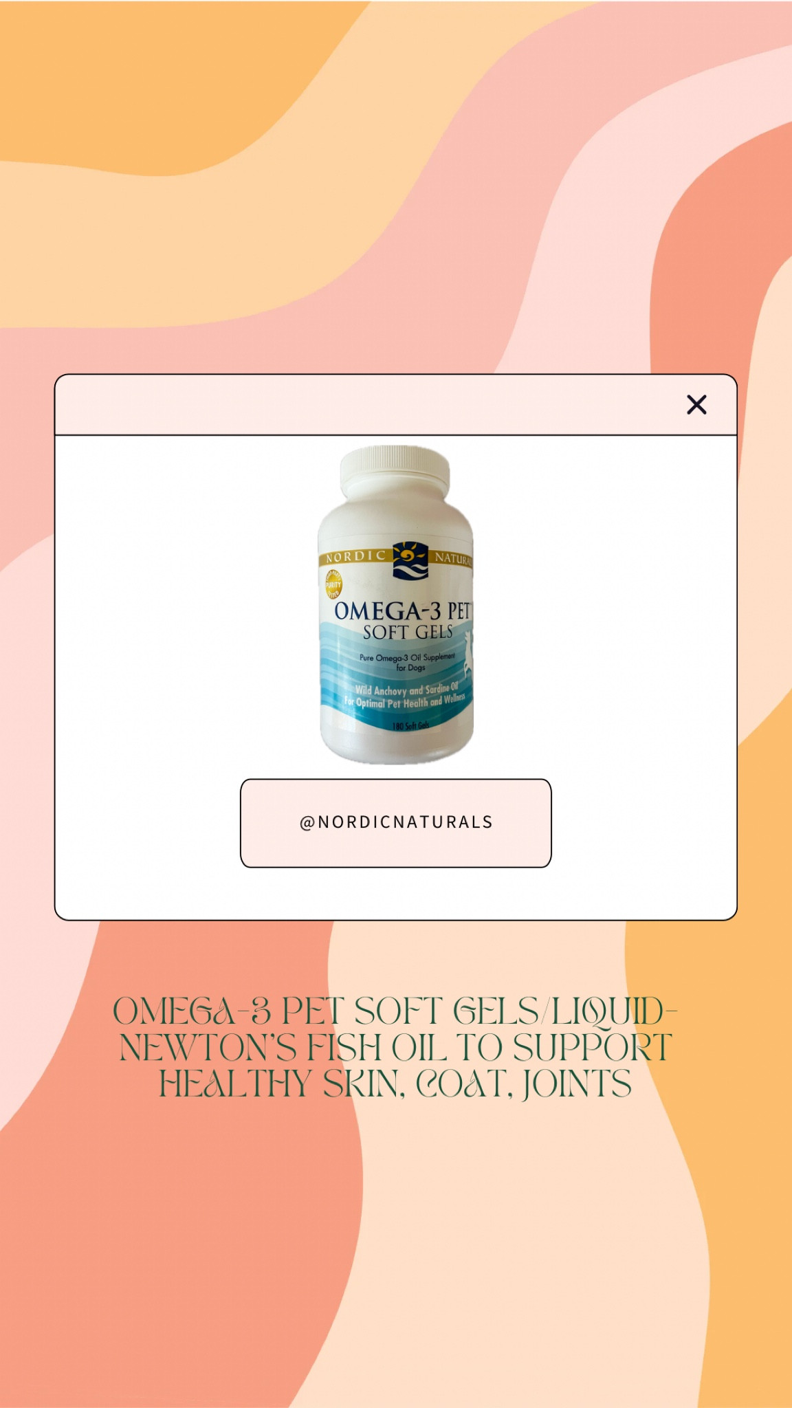 Best fish oil in a soft gel/pill! Perfect for dogs skin, coat, and joints 

#LTKActive #LTKGiftGuide #LTKfamily