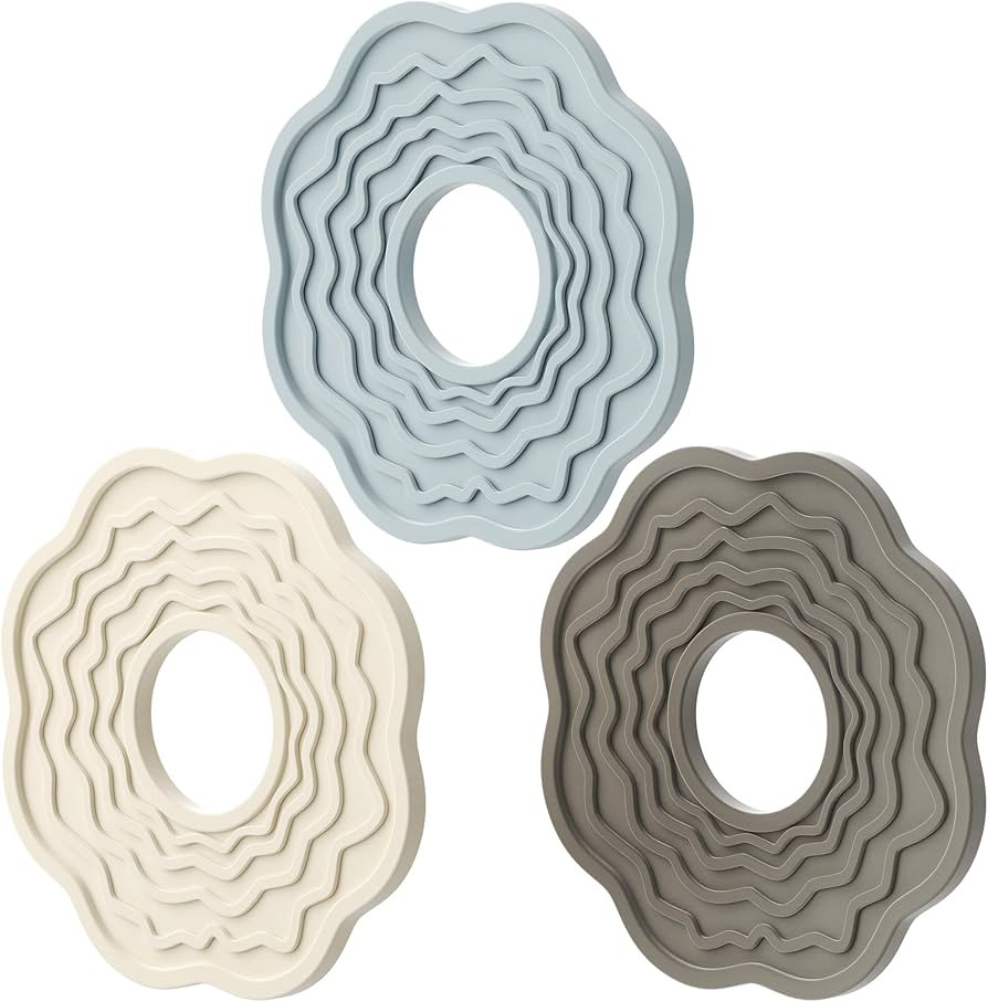 Silicone Trivets for Hot Dishes, 9'' Hot Pads and Pot Holders for Kitchen | Amazon (US)