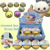 Stress Relief Squeeze Toy Simulated Dumpling & Baozi Slow-Rising Dough Ball, Squishy Fidget Sensory Toy for Anxiety & Relaxation | AliExpress (US)