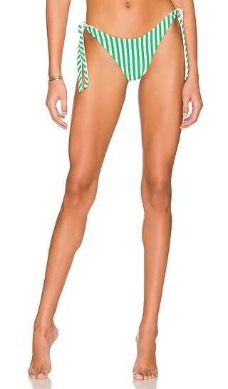 Clari Bikini Bottom in Green Stripe | Revolve Clothing (Global)
