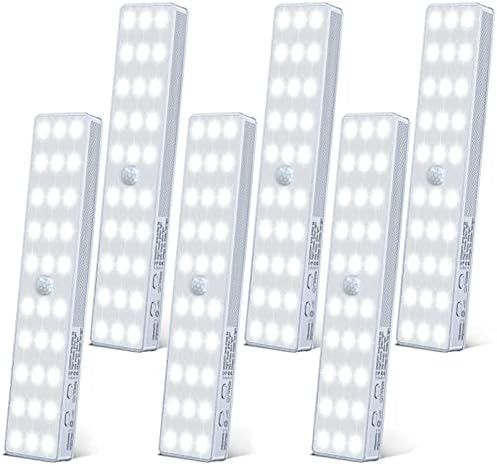 LED Closet Lights, 30 LEDs Rechargeable Dimmable Motion Sensor Light Under Cabinet Lighting with ... | Amazon (US)