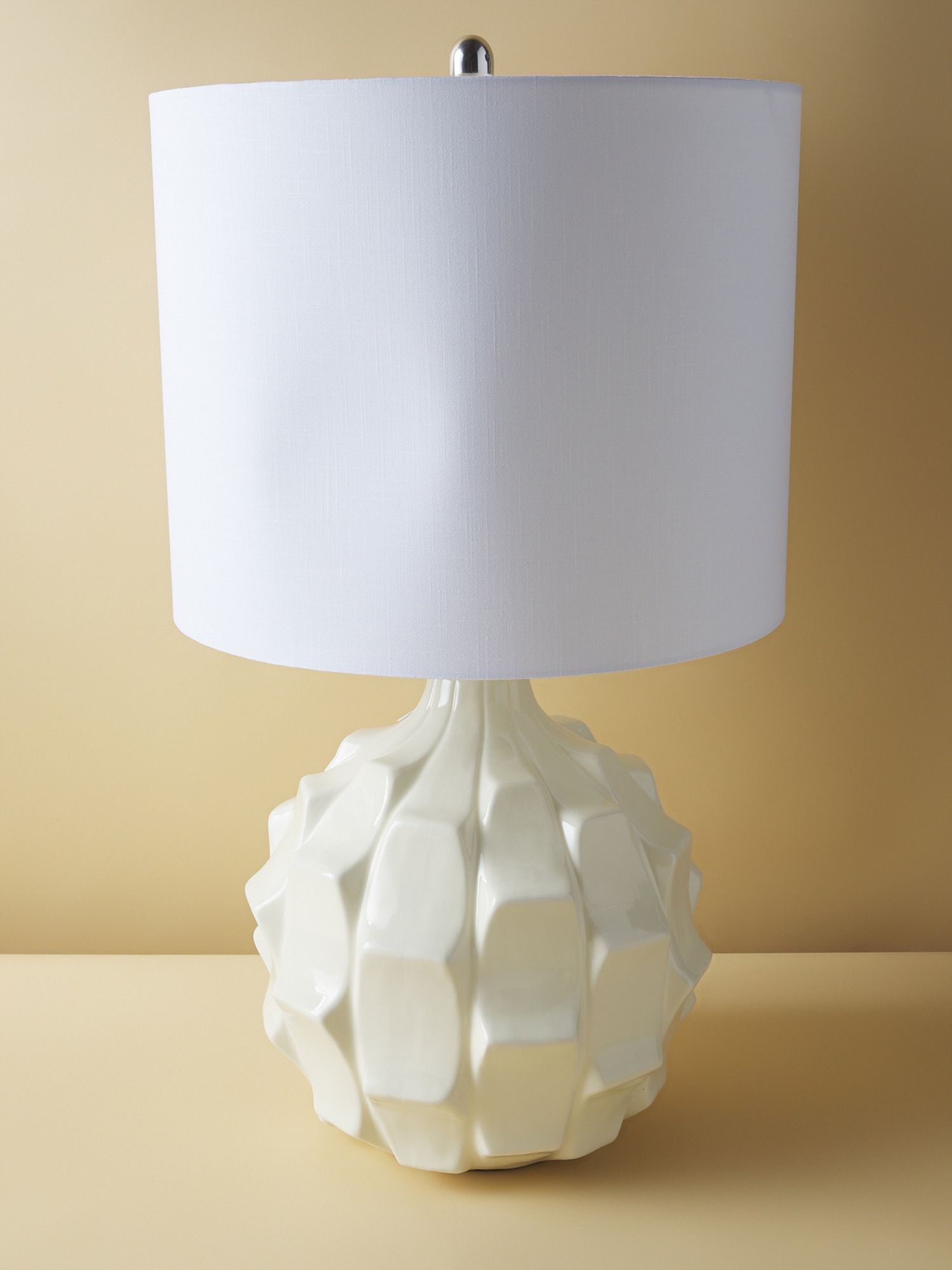 30in Naxos Ridged Ceramic Table Lamp | HomeGoods