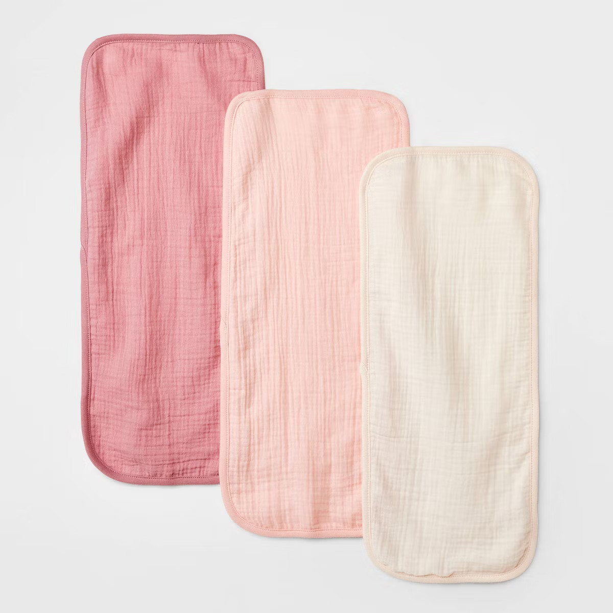 Baby 3pk Muslin Burp Cloth - Cloud Island™ Pink | Target