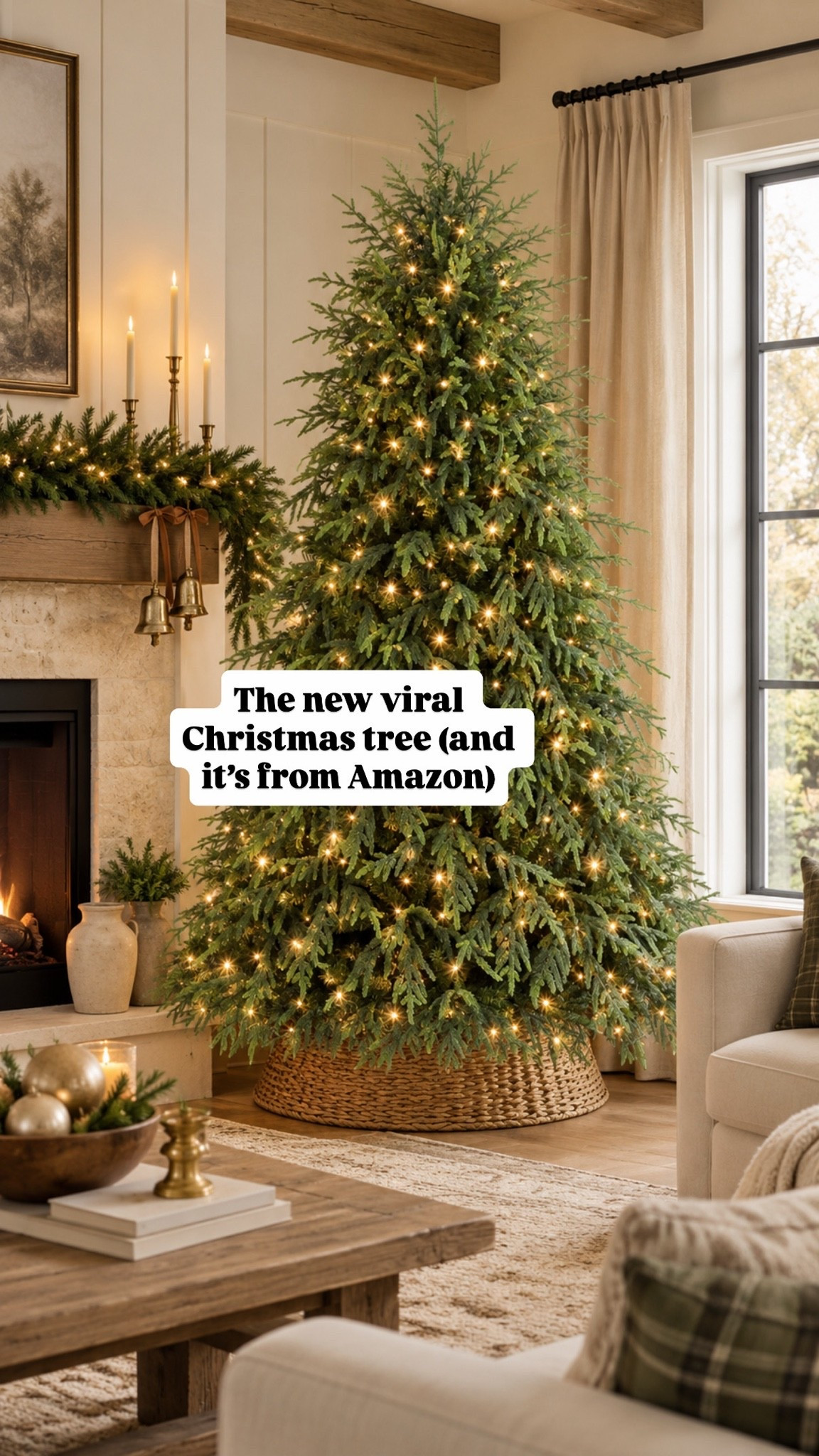 If you’ve been seeing this tree all over your feed, I can totally see why it’s going viral. 😍 It has that full, realistic, slightly whimsical look that makes your home feel instantly cozy for Christmas.

And honestly… it barely needs anything on it! ✨

#LTKSeasonal #LTKHome