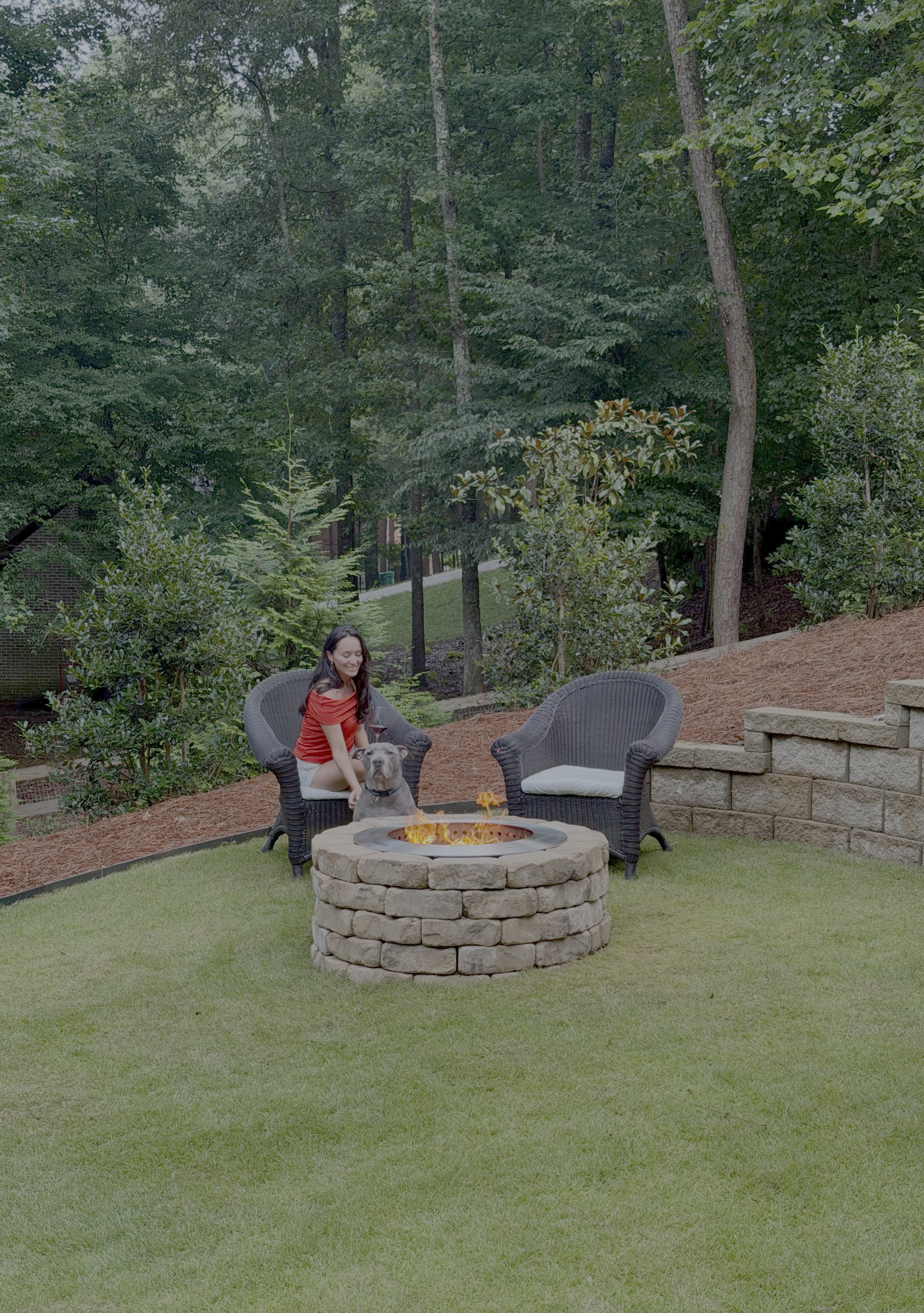 DIY Smokeless Fire Pit with Stone Surround 

 #LTKHome